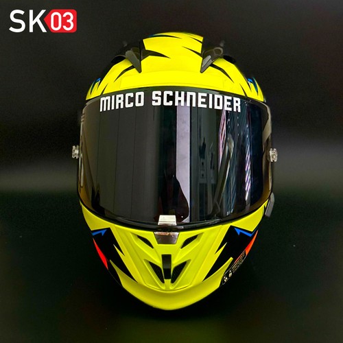 Helm visier aufkleber - 2x,