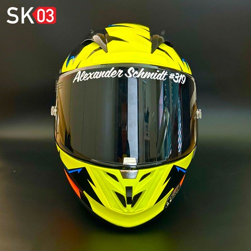 Motorrad aufkleber visiere - 2x,